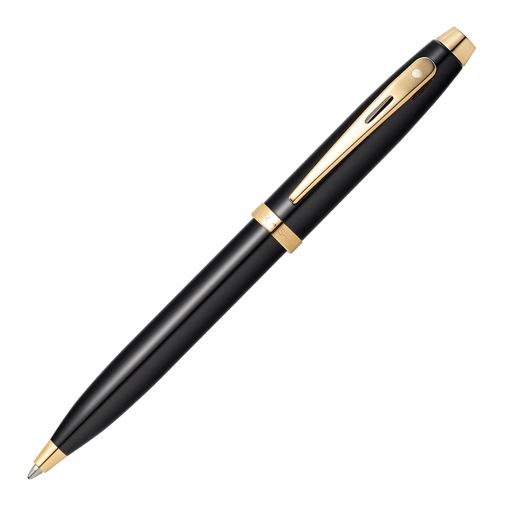 Sheaffer 100 Glossy Black With Gold Trim Ballpoint 1 Sheaffer 100 Glossy Black With Gold Trim Ballpoint