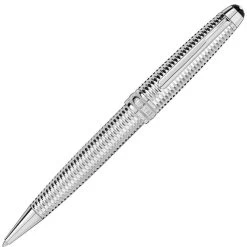 Montblanc Meisterstuck Geometry Solitaire Platinum Midsize Ballpoint Pen