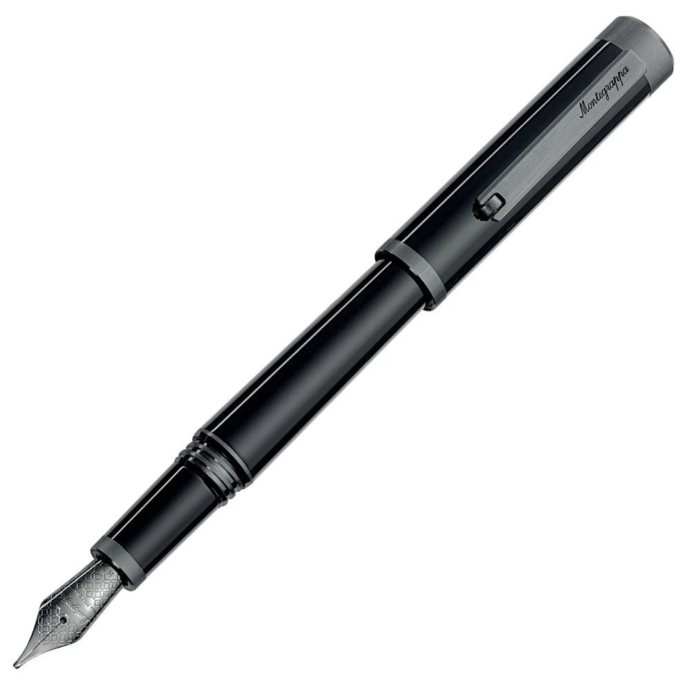 Montegrappa Zero Ultra Black Trim Fountain Pen 1 Montegrappa Zero Ultra Black Trim Fountain Pen