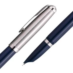 Parker 51 Midnight Blue And Chrome Fountain Pen -Fine Pen Shop 13326 497
