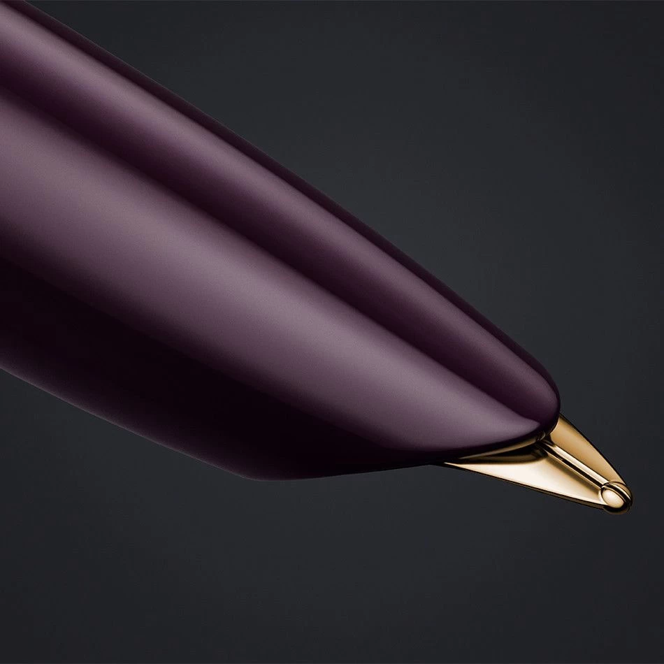 Parker 51 Deluxe Plum And Gold Fountain Pen 2 Parker 51 Deluxe Plum And Gold Fountain Pen - Image 2