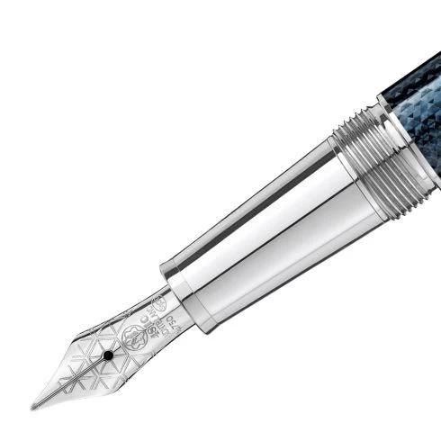 Montblanc Blue Hour Solitaire Classique Doue Fountain Pen 2 Montblanc Blue Hour Solitaire Classique Doue Fountain Pen - Image 2