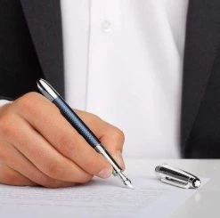 Montblanc Blue Hour Solitaire Classique Doue Fountain Pen 5 Montblanc Blue Hour Solitaire Classique Doue Fountain Pen -Fine Pen Shop 14135 1821