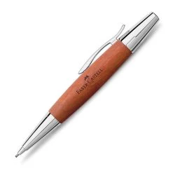 Faber-Castell Design E-Motion Chrome Wood Brown Pencil