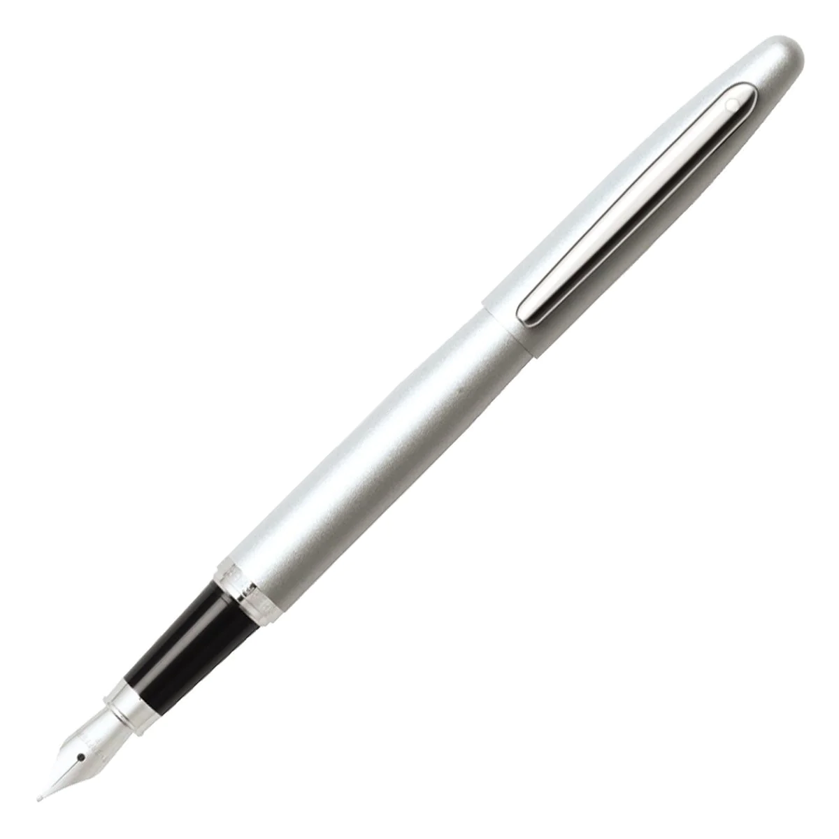 Sheaffer VFM Strobe Silver Chrome Trim Fountain Pen 1 Sheaffer VFM Strobe Silver Chrome Trim Fountain Pen