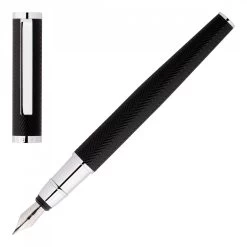Hugo Boss Formation Herringbone Chrome Fountain Pen