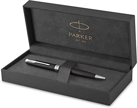 Parker Sonnet Matt Black Chrome Trim Ballpoint Pen 2 Parker Sonnet Matt Black Chrome Trim Ballpoint Pen - Image 2