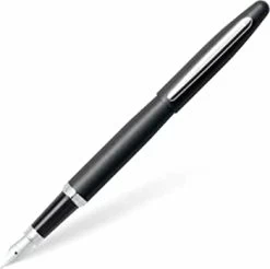 Sheaffer VFM Matte Black Chrome Trim Fountain Pen – Fine