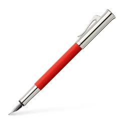 Graf Von Faber Castell Guilloche India Red Fountain Pen