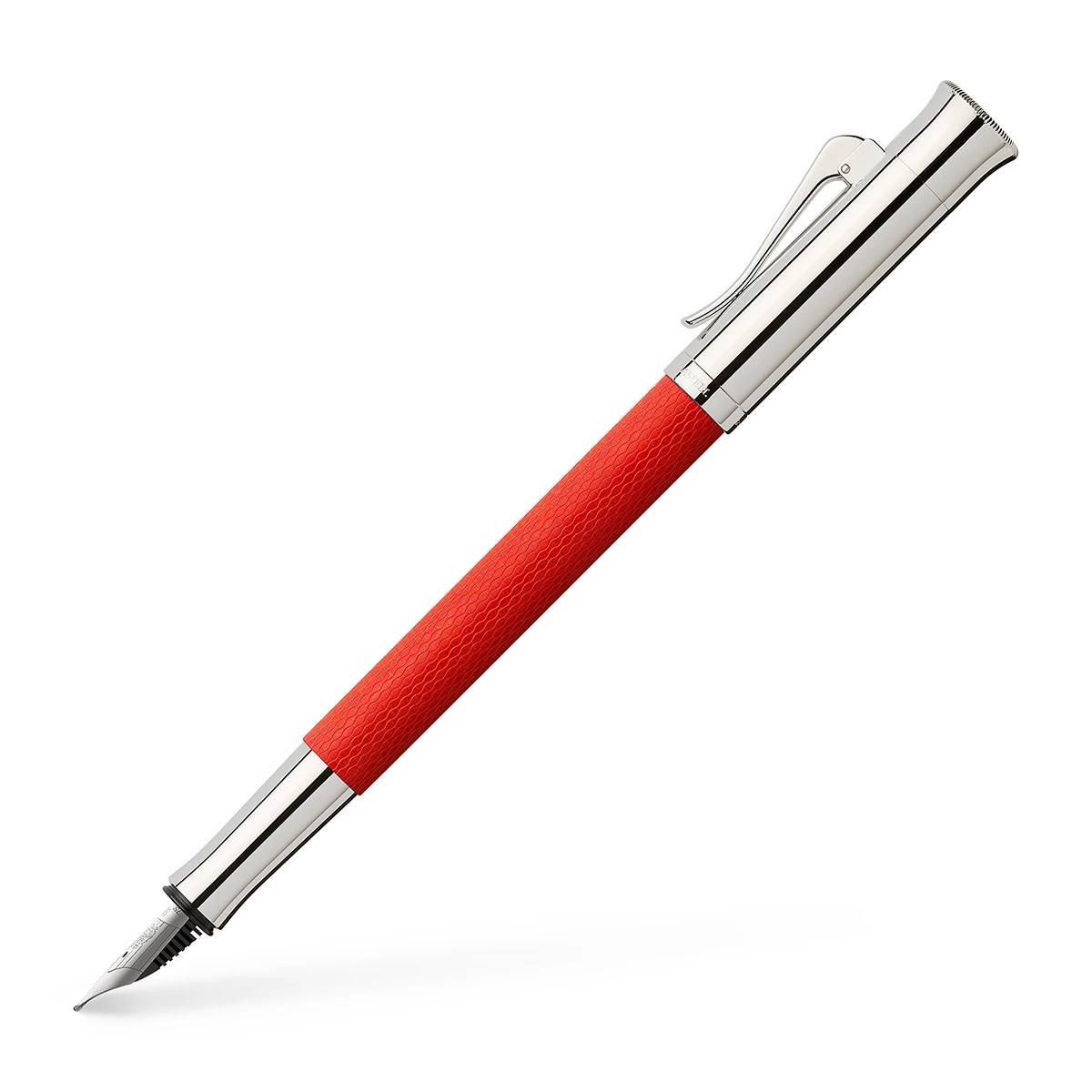 Graf Von Faber Castell Guilloche India Red Fountain Pen 1 Graf Von Faber Castell Guilloche India Red Fountain Pen