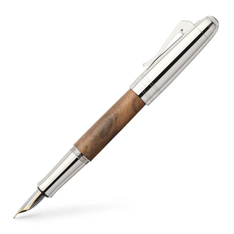 Graf Von Faber Castell Classic Magnum Walnut Wood Fountain Pen 1 Graf Von Faber Castell Classic Magnum Walnut Wood Fountain Pen