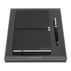 Hugo Boss Black Notebook & Ballpoint Pen Set