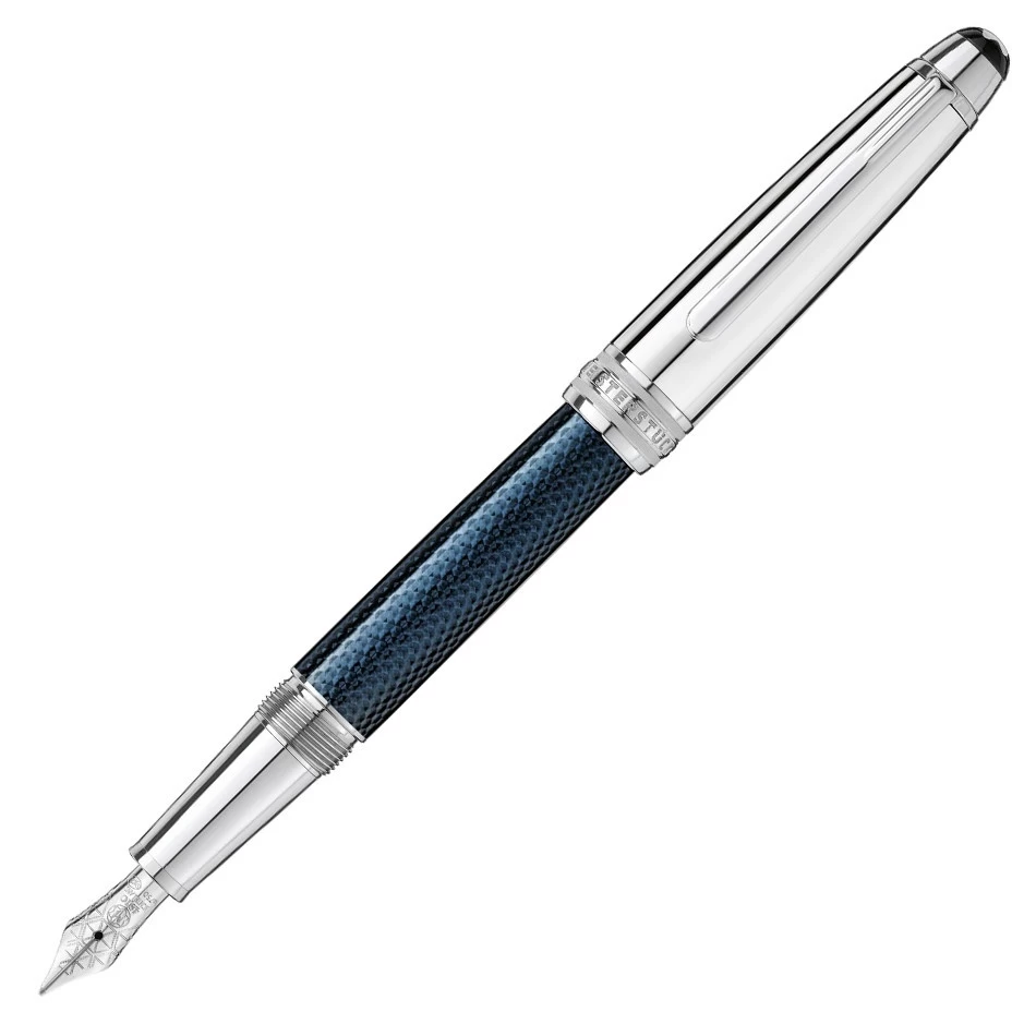 Montblanc Blue Hour Solitaire Classique Doue Fountain Pen 1 Montblanc Blue Hour Solitaire Classique Doue Fountain Pen
