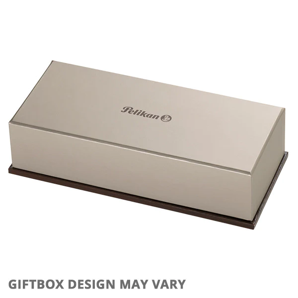 Pelikan Souveraen M405 Silver And White Fountain Pen 2 Pelikan Souveraen M405 Silver And White Fountain Pen - Image 2