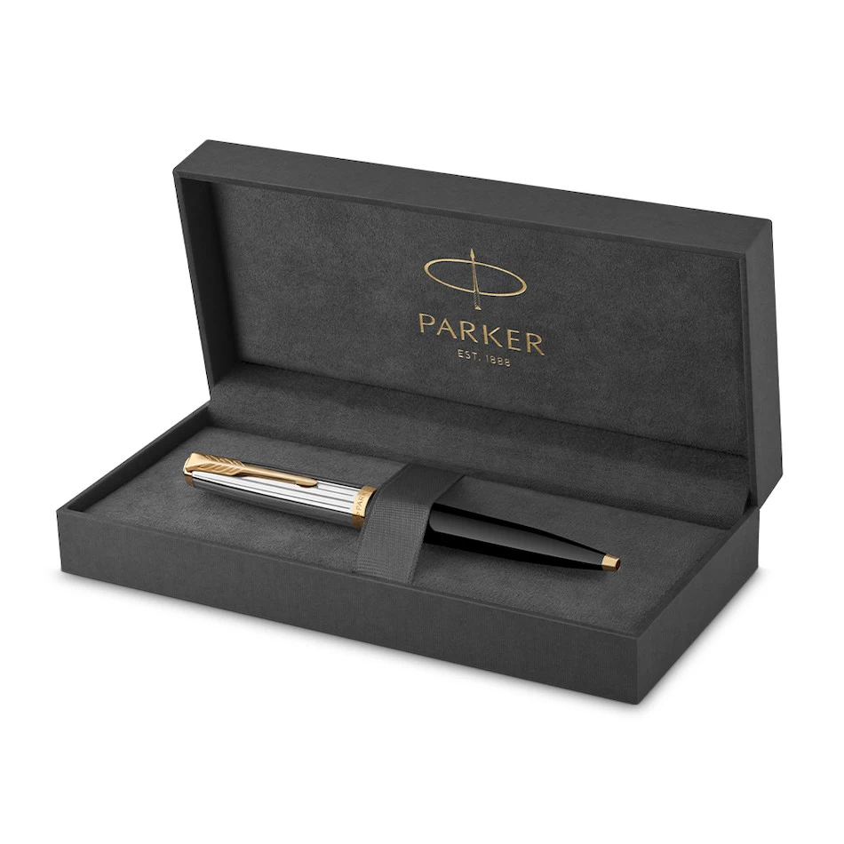 Parker 51 Premium Black Gold Trim Ballpoint Pen 2 Parker 51 Premium Black Gold Trim Ballpoint Pen - Image 2