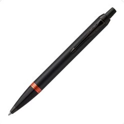 Parker IM Vibrant Rings Flame Orange PVD Ballpoint Pen
