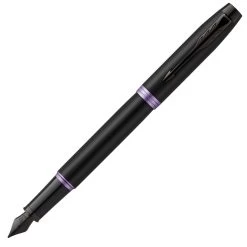Parker IM Vibrant Rings Amethyst Purple PVD Fountain Pen