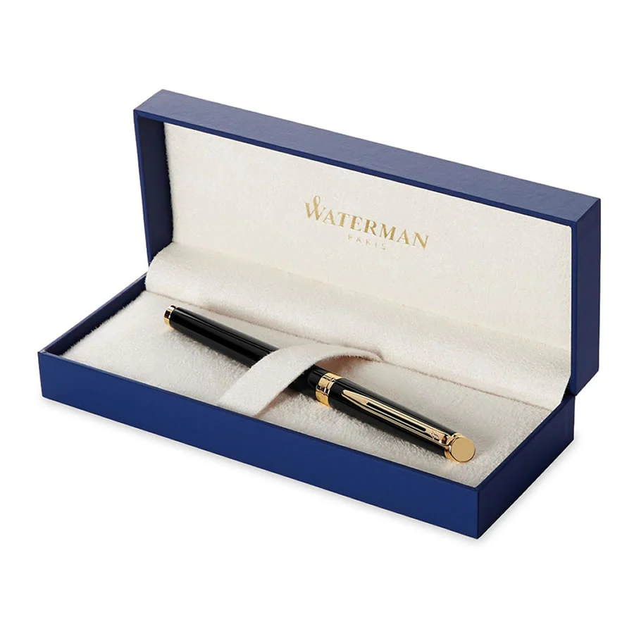 Waterman Hemisphere Black Lacquer Gold Trim Fountain Pen 2 Waterman Hemisphere Black Lacquer Gold Trim Fountain Pen - Image 2