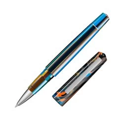 Tibaldi Infrangible Peacock Blue Rollerball Pen