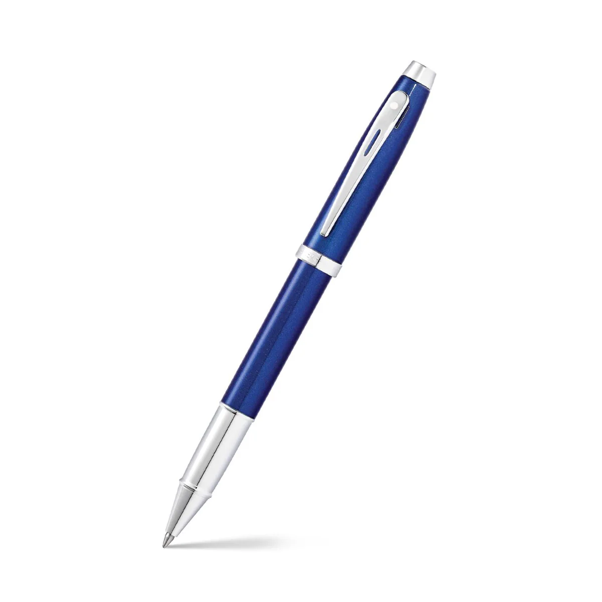 Sheaffer 100 Glossy Blue Chrome Trim Rollerball 1 Sheaffer 100 Glossy Blue Chrome Trim Rollerball