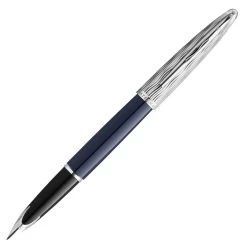 Waterman Carene Special Edition Deluxe Blue And Chrome Trim