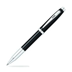 Sheaffer 100 Glossy Black Chrome Trim Rollerball