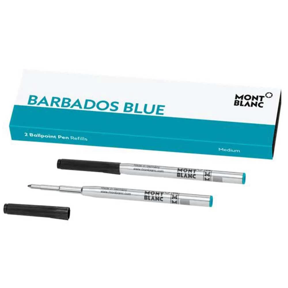 Montblanc Barbados Blue Twin Pack Ballpoint Pen Refill 1 Montblanc Barbados Blue Twin Pack Ballpoint Pen Refill