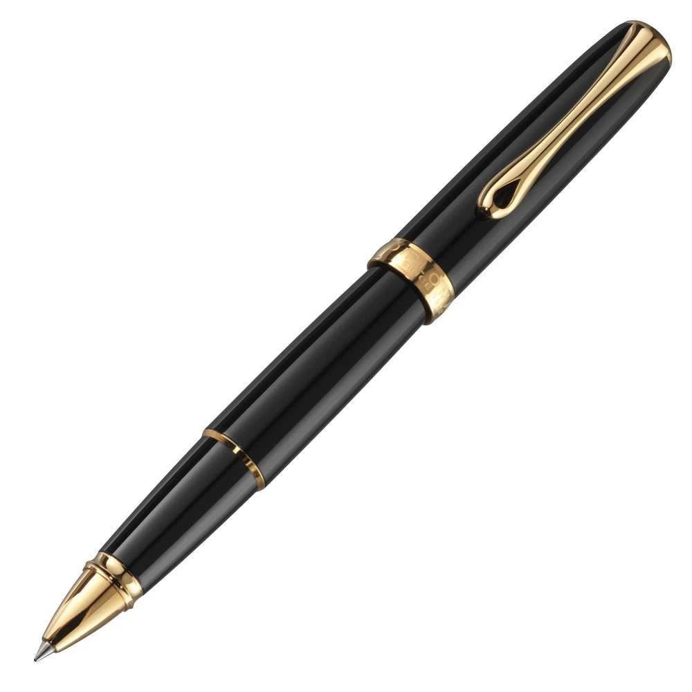 Diplomat Excellence A2 Black Lacquer Gold Trim Rollerball 1 Diplomat Excellence A2 Black Lacquer Gold Trim Rollerball