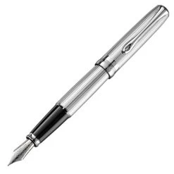 Diplomat Excellence A2 Guilloche Chrome Fountain Pen