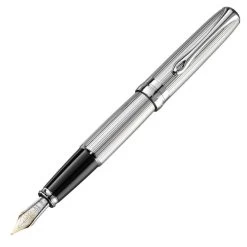 Diplomat Excellence A2 Guilloche Chrome 14ct Fountain Pen