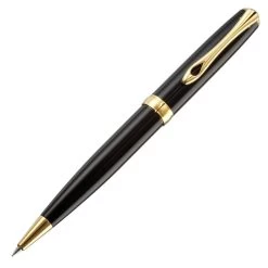 Diplomat Excellence A2 Black Lacquer Gold Trim Mechanical Pencil