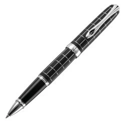 Diplomat Excellence A Plus Rhomb Guilloche Lapis Black Rollerball
