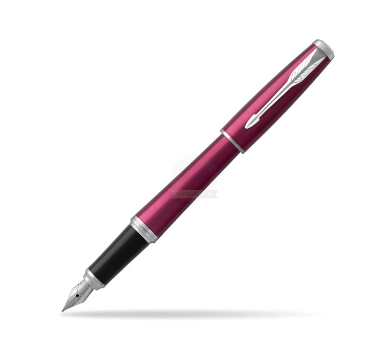 Parker Urban Vibrant Magenta Chrome Trim Fountain Pen 1 Parker Urban Vibrant Magenta Chrome Trim Fountain Pen