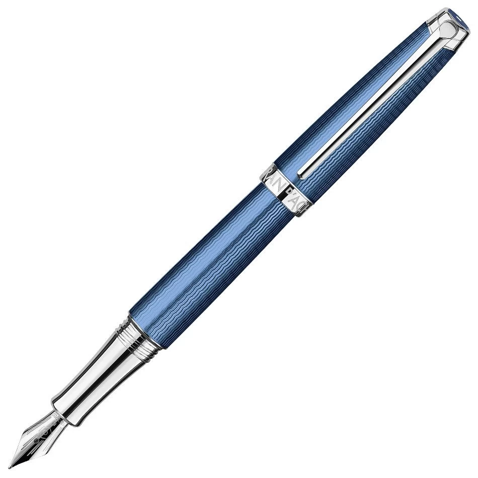 Caran D’Ache Leman Grand Blue Fountain Pen MEDIUM 1 Caran D’Ache Leman Grand Blue Fountain Pen MEDIUM