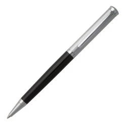 Hugo Boss Sophisticated Black Chrome Diamond Ballpoint Pen