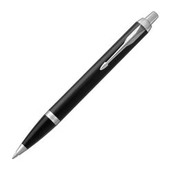 Parker IM Black Lacquer Chrome Trim Ballpoint Pen