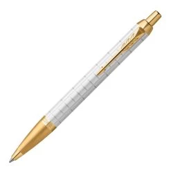 Parker® Parker IM Premium Pearl Gold Trim Ballpoint Pen