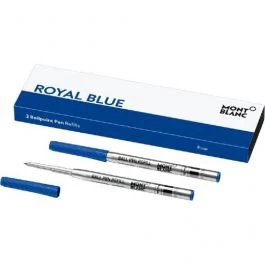 Montblanc Royal Blue Ballpoint Pen Twin Pack Refill- Fine Nib 1 Montblanc Royal Blue Ballpoint Pen Twin Pack Refill- Fine Nib