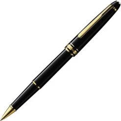 Montblanc Meisterstuck Classique Black Gold Trim Rollerball Pen