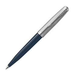 Parker 51 Midnight Blue And Chrome Ballpoint Pen