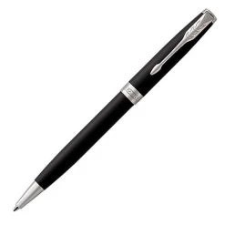 Parker Sonnet Matt Black Chrome Trim Ballpoint Pen
