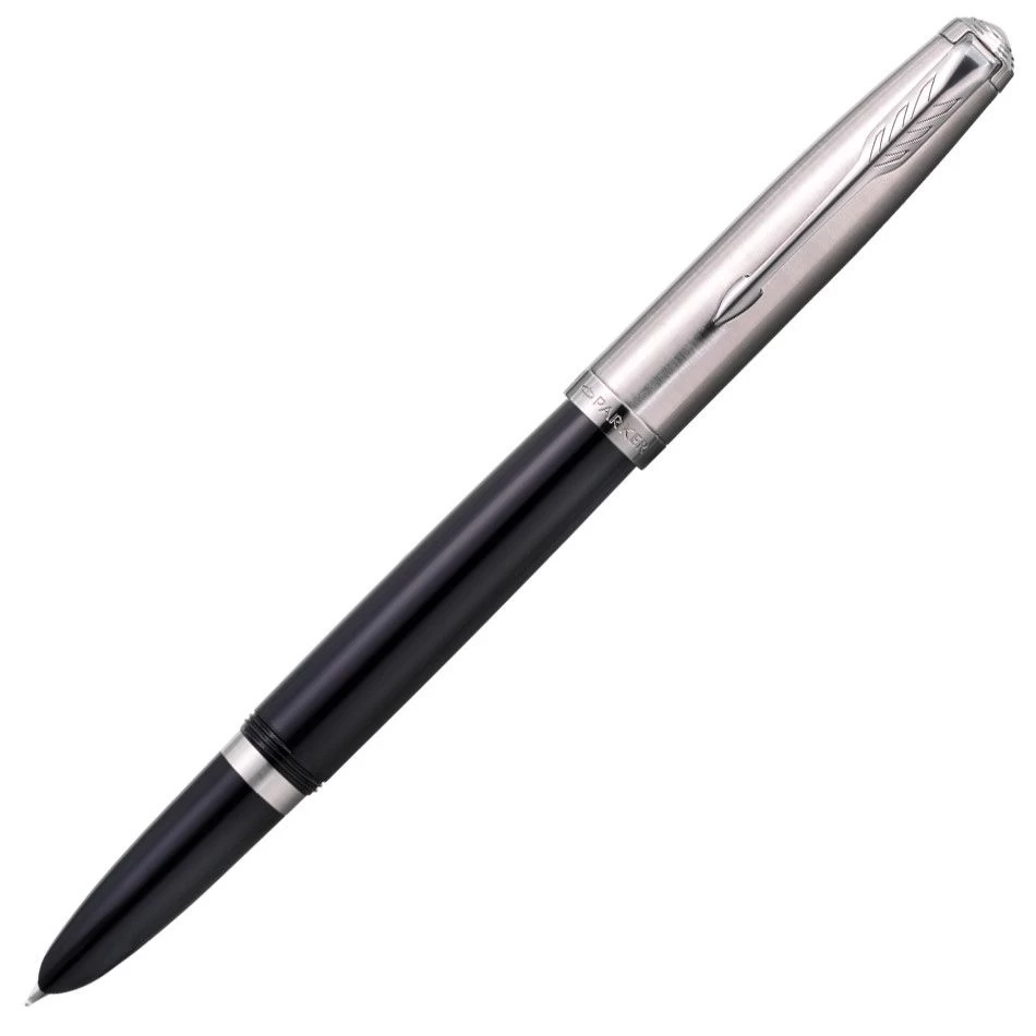 Parker 51 Black And Chrome Fountain Pen 1 Parker 51 Black And Chrome Fountain Pen