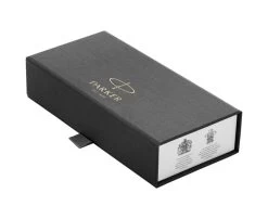 Parker Sonnet Stainless Steel Gold Trim Fountain Pen -Fine Pen Shop parker sonnet giftbox 2