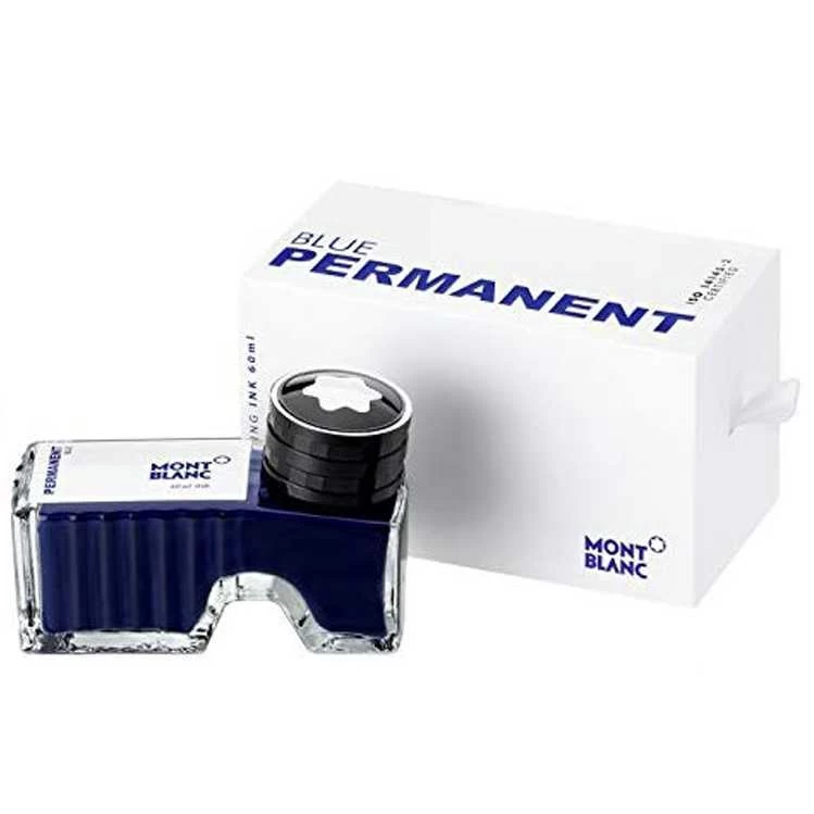 Montblanc 60ml Ink Bottle- Permanent Blue 1 Montblanc 60ml Ink Bottle- Permanent Blue