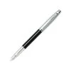 Sheaffer 100 Glossy Black Chrome Cap Fountain Pen