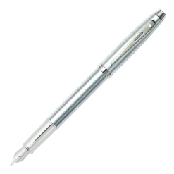 Sheaffer 100 Brushed Chrome Fountain Pen