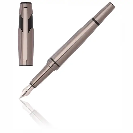 Hugo Boss Chevron Gun Fountain Pen 1 Hugo Boss Chevron Gun Fountain Pen